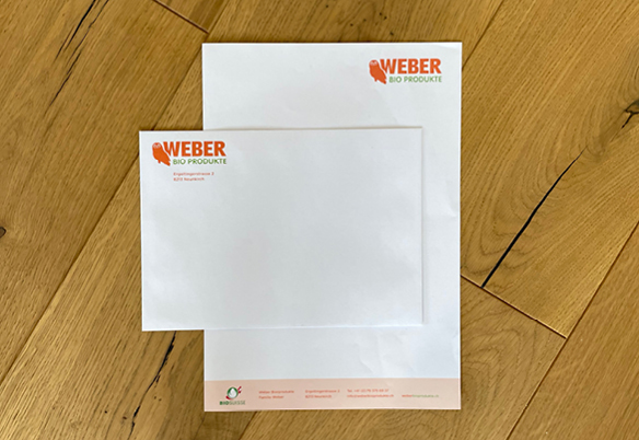 Logez Weber Bioprodukte Briefpapier und Couvert