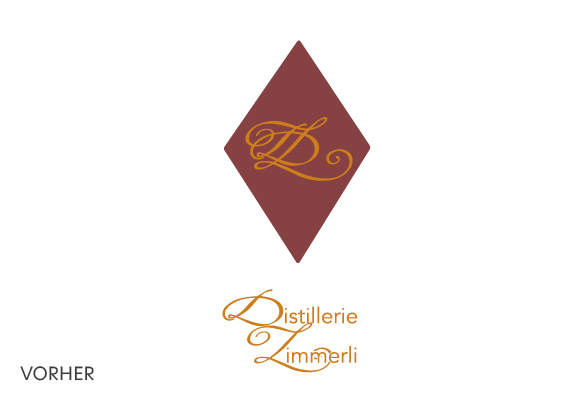 Distillerie Zimmerli Logo-Redesign Vorher