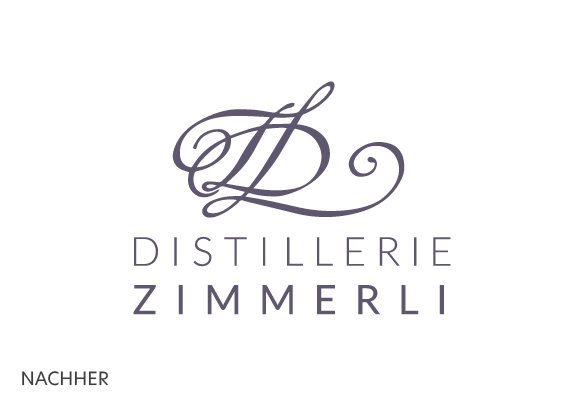 Distillerie Zimmerli Logo-Redesign Nachher